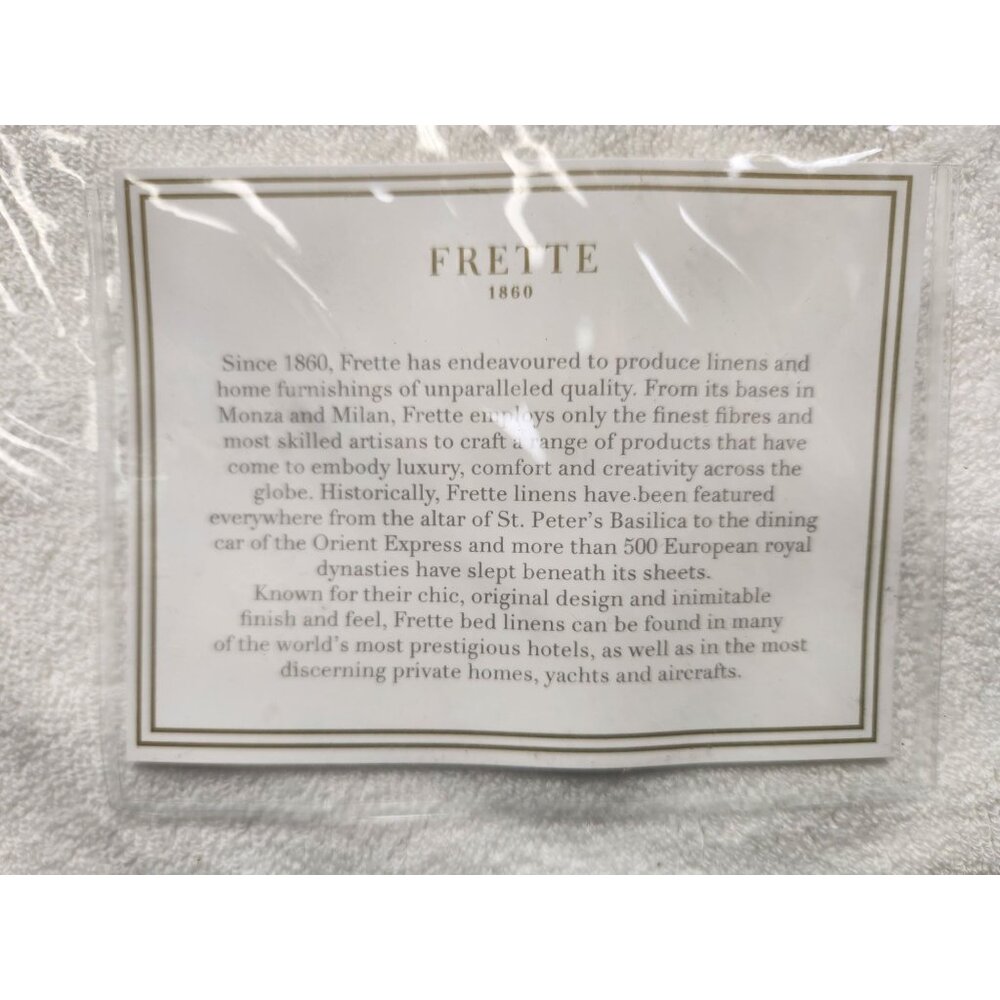 Frette Plush Bath Rug 21 Inches x 34 Inches Milk 100% Cotton NEW WITH TAGS! - Picture 3 of 6